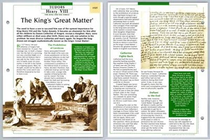 The Kings Great Matter- 1527 Tudors Atlas Kings & Queens Of GB Maxi Card - Picture 1 of 1