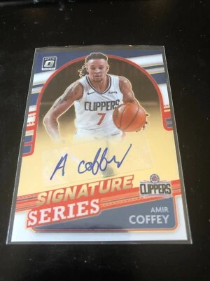 2021-22 Panini Donruss Optic Amir Coffey Signature Series Auto SS-ACF Clippers - Image 1 of 2