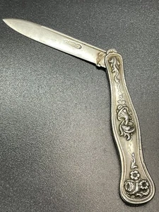 Vintage Tifft & Whiting Fruit Knife T&W Engraved Fruit Knife Vintage Knife - Picture 1 of 12