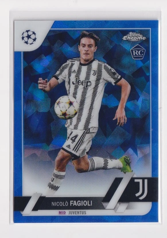 2022-23 Topps Chrome Sapphire #53 Nicolo Fagioli RC Rookie Juventus - Image 1 of 2