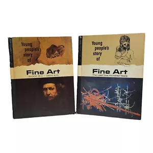 2 Books Young People’s Story Of Fine Art Last 200 Years & 15,000 BC - 1800 AD - Picture 1 of 4