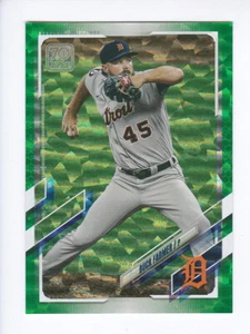 Topps Serie 1 #158 2021 Buck Farmer Detroit Tigers 431/499 paralelo verde - Imagen 1 de 3