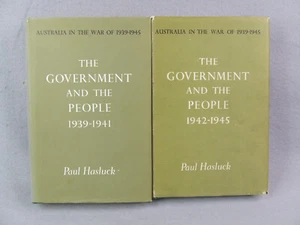 Australia in the War of 1939-1945 Volumes 1 & 2 by Paul Hasluck (HCDJ) - Picture 1 of 23