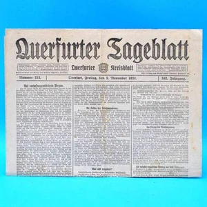 Diario de Querfurt 5 de noviembre de 1920 | 05.11.1920 cumpleaños Querfurt - Imagen 1 de 1