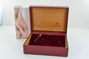 Caja Reloj Pulsera Tudor Vintage Rojo Interior Ref 94.00.1 Con Exterior Cartón - Imagen 1 de 8