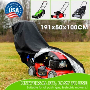 75" Waterproof Lawn Mower Cover Heavy Duty UV Protector Push Mower Universal Fit - Picture 1 of 7