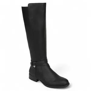 Xtrovert Womens Faux Leather Wide Calf Riding Boots (Size 10) - Picture 1 of 4