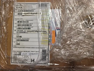 New WS-C3850-24P-E 24 Port Gigabit PoE L3 Switch w/ C3850-NM-4-1G Module - Image 1 of 3