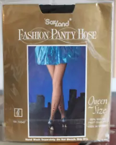 Höschenschlauch 1980er Jahre Vintage schwarz Strass Sox Land bis 250 Pfund sexy Retro - Bild 1 von 6