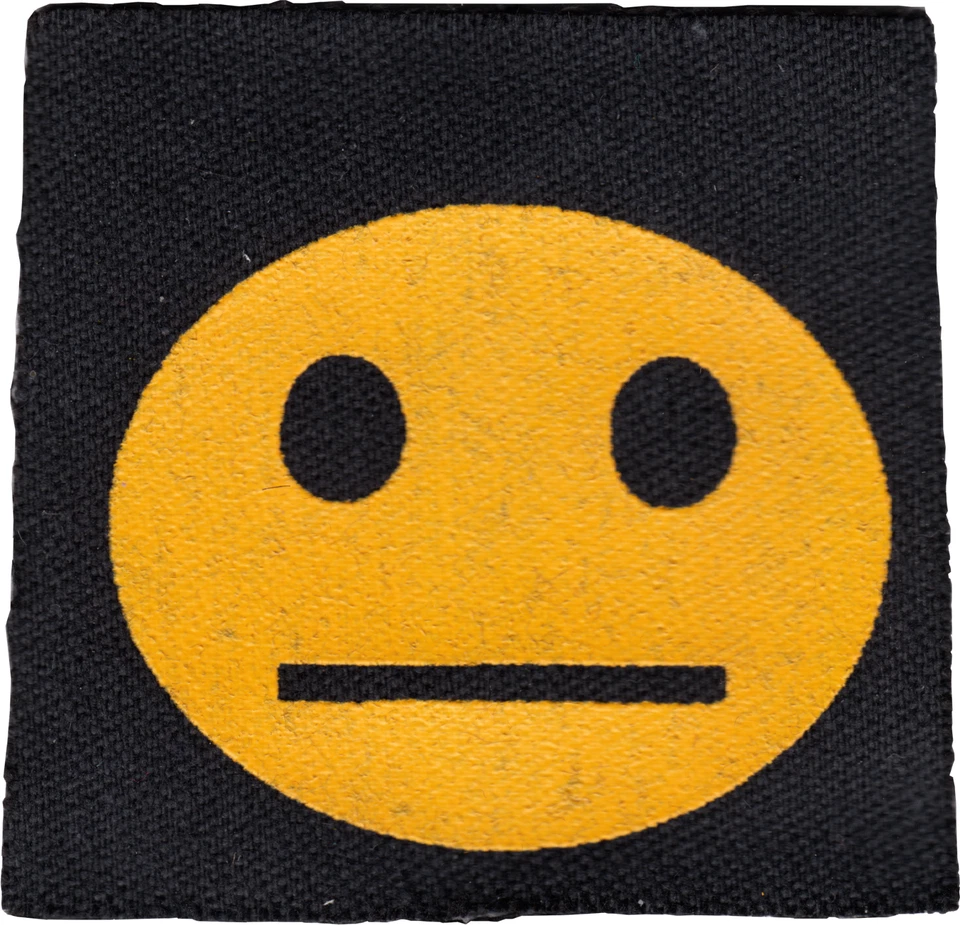 Patch - Straight Face Indifferent Classic Punk Rock Meh Sew On 42086 Cool - Image 1 of 1