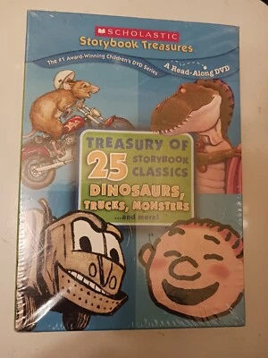 Scholastic Storybook Treasures 25 stories Brand New On 4 Dvds. Dinosaurs, Trucks - Image 1 of 2