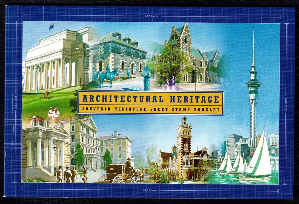 New Zealand 2002 Architectural Heritage Complete Mint MNH Booklet SC 1779c - Image 1 of 1