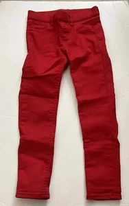 Wonder Nation Girls Pants Jegging Red Pull On Stretch Elastic Girls XS 6 - Picture 1 of 6