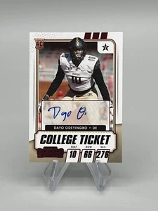 2021 Contenders Draft Picks Dayo Odeyingbo boleto universitario automático lámina roja #232 radiocontrol - Imagen 1 de 2