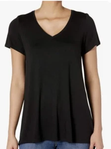 Hue Perfect Legging V Neck Tee Longshirt Schwarz Neu mit Etikett Größe Small - Bild 1 von 6