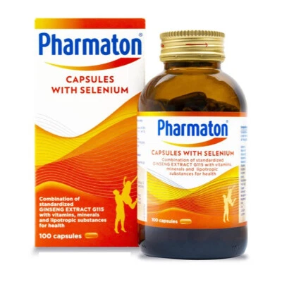 Pharmaton con Ginseng G115 100 Comprimidos Ginseng y Selenio Potenciador Energético Foto 1 de 4
