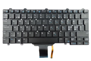 NEW Genuine NORDIC Keyboard Dell Latitude E5270 E7270 XPS 9250 / FRRY3 NSK-LYABC - Zdjęcie 1 z 11
