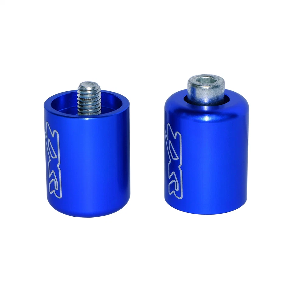Extremos de barra de mano azules para Kawasaki Ninja 250 500 ZX600 ZX6 636 ZZR600 ZX6R ZX6RR Foto 1 de 1