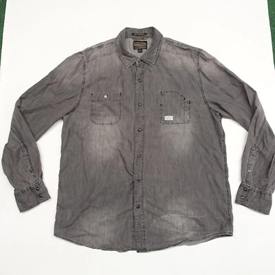 Third & Army Denim Co. Shirt Men's Large Gray Long Sleeve Laundered Button-Up - Image 1 of 4