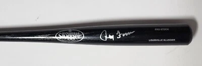 Indians RAY FOSSE Signed Louisville Slugger Replica Full Size Black Bat AUTO - Image 1 of 2