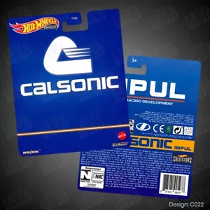 Calsonic Skyline GTR R32 JTTC Custom Hot Wheels Premium Card 1:64 DIECAST DECAL - Picture 1 of 2