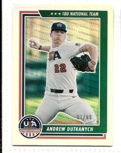 2022 Panini USA Stars and Stripes Andrew Dutkanych Silver Holo #52 SN 77/80 18U - Picture 1 of 2