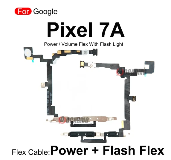 For Google Pixel 7A Power On Off / Volume Buttons Flex With Flash Light Sensor - Image 1 of 1