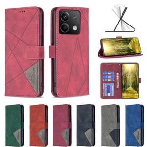 Für Xiaomi Redmi Note 13, Handy Hülle Flexibel Flip Leder Wallet Karte TPU Cover - Bild 1 von 18