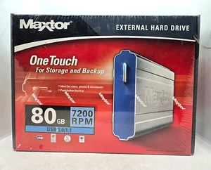Maxtor One Touch External USB Hard Drive 80GB 7200RPM  FAST FREE SHIPPING b - Afbeelding 1 van 5