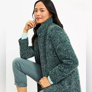 LOFT Damen grüner Tweed Mantel Größe MP - Bild 1 von 5