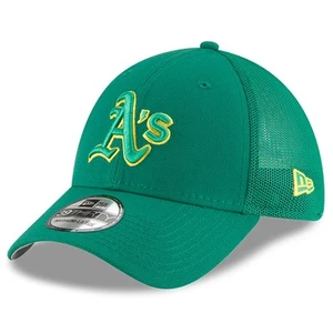 Men's New Era Green Athletics 2023 Batting Practice 39THIRTY Flex Hat - Picture 1 of 6