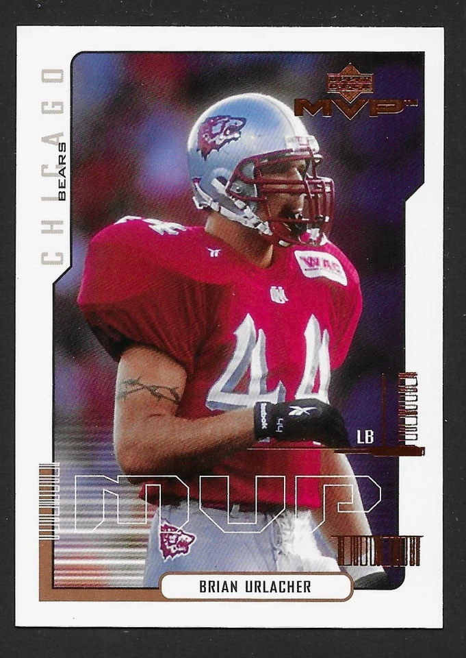 2000 Upper Deck MVP #192 Brian Urlacher RC Chicago Bears HOF - Image 1 of 1