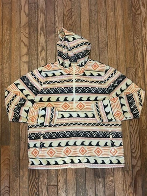 Chaqueta O’Neil Talla XL Polar Azteca Tribal Surf Skate Y2K 1/4 Cremallera Pullover Foto 1 de 4