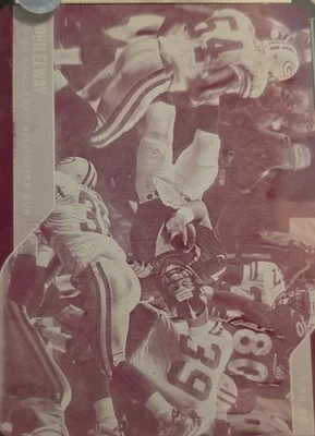 2017 Donruss Certified Cuts Memorable Moments#8 John Elway 1/1 Magenta - Image 1 of 4