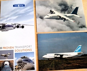 Brochure ANTONOV 124 + 2 foto ANTONOV 124 5 3/4 pollici x 4 pollici - Foto 1 di 2