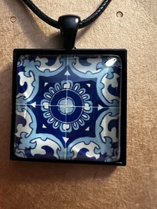 Nuevo Colgante Hecho a Mano Portugués Portugal Diseño Azulejo - Imagen 1 de 7