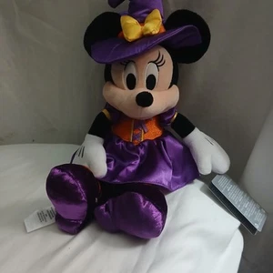 Disney Minnie Mouse Witch Halloween 15” Plush NWT - Picture 1 of 10