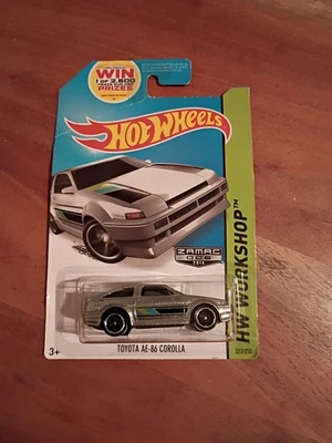 HOT WHEELS 2014 Walmart Exclusive ZAMAC Toyota AE-86 Corolla Protector Case 1/64 - Imagem 1 de 4