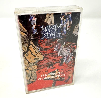 Napalm Death - Harmony Corruption 1990 Cassette Combat Earache 88561-2020-4 - Image 1 of 4