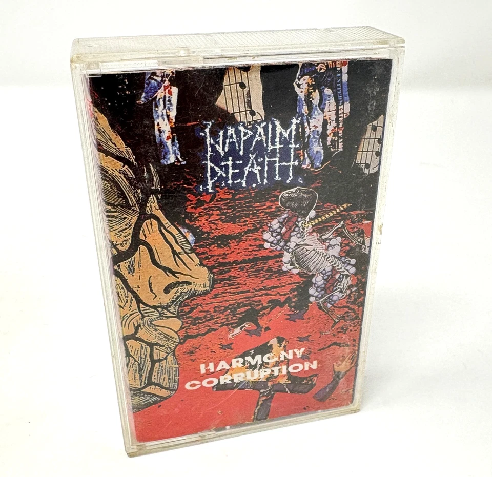 Napalm Death - Harmony Corruption 1990 Cassette Combat Earache 88561-2020-4 - Image 1 of 4