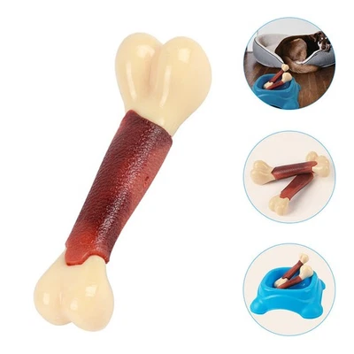  Small Dog Chew Bones Toys for Puppies Teething Hard Chewing Plaything - Image 1 of 4