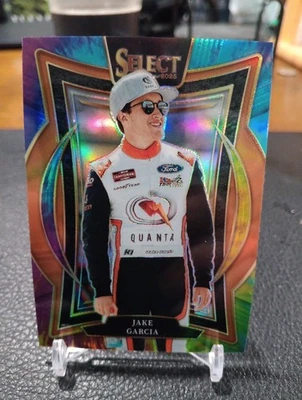  2025 Select Racing Jake Garcia Grandstand Tye Dye Prizm Parallel 24/25 SP  - Image 1 of 2