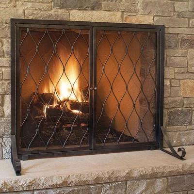 Pantalla de chimenea Pleasant Hearth Stonewall Foto 1 de 4