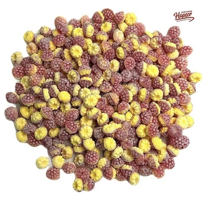 Vanille-Himbeer Handgemachte Bonbons – Fruchtige Himbeere trifft auf cremige Van - Bild 1 von 4