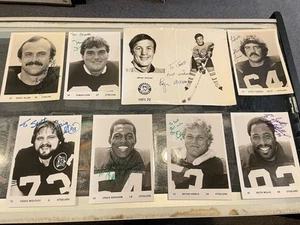 Lote de 8 fotos autografiadas firmadas por Pittsburgh Steelers & Penguins lote de 8 5x7 - Imagen 1 de 5