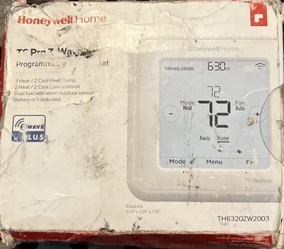 Honeywell Home T6 Pro TH6320ZW2003 White Z-Wave Smart Programmable Thermostat - Image 1 of 4