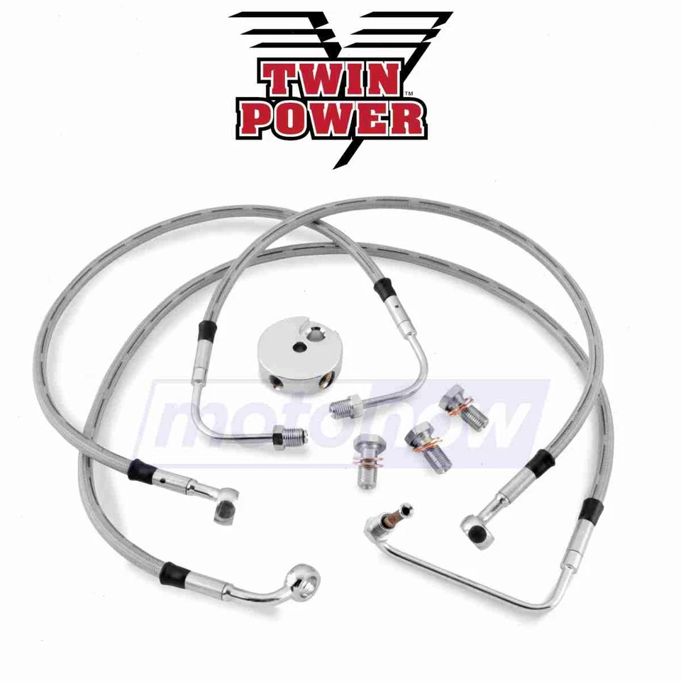 Twin Power DOT Front Brake Line Kit for 2012-2013 Harley Davidson FLTRU Road oo - Imagem 1 de 4