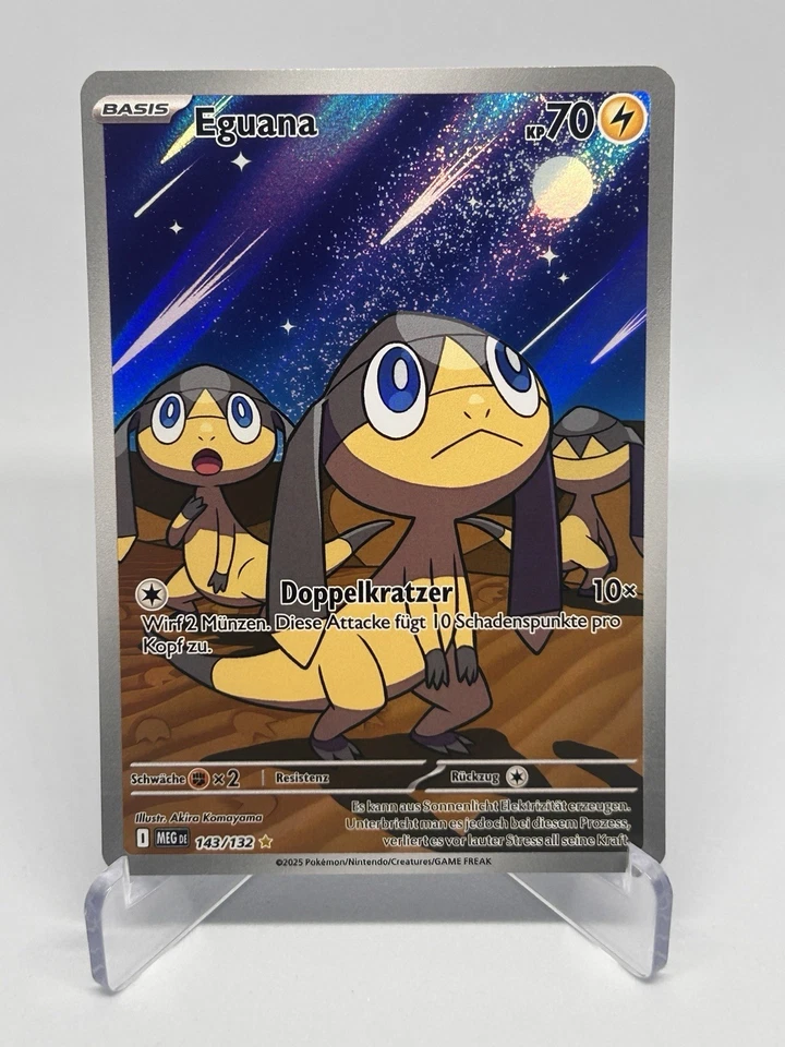 Eguana (MEG 143) .DE | Mega-Entwicklung Helioptile | Pokémon Karte NM - Bild 1 von 3