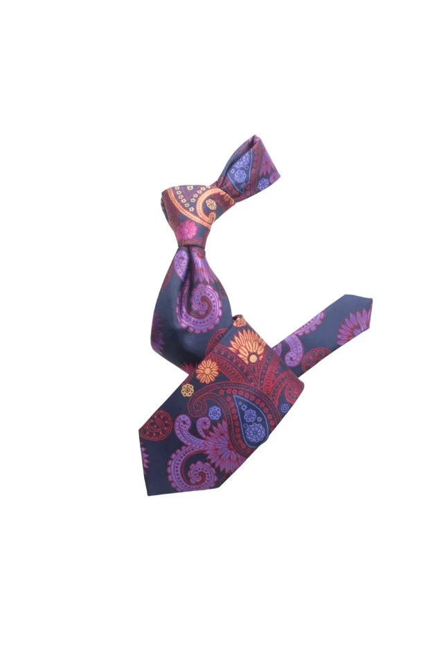 Corbata y pañuelo de bolsillo Krazy Paisley. (Nuevo lanzamiento por versículo 9) Foto 1 de 1