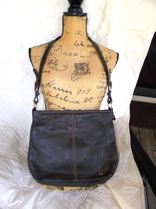 THE SAK Schultertasche Handtasche schokobraun genarbtes Leder - Bild 1 von 7
